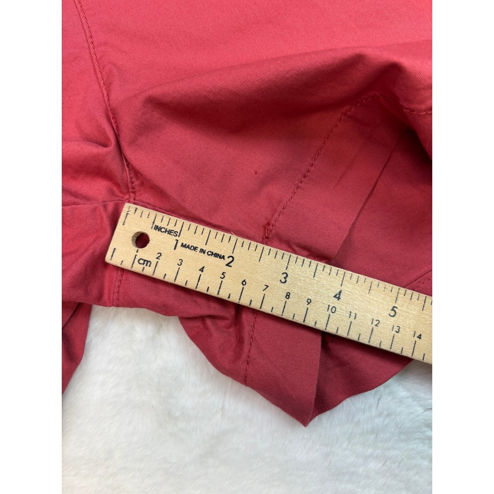 Old Navy Everyday Short 14 Red High Rise Chino Stretch Cotton Twill Women - Picture 7 of 10